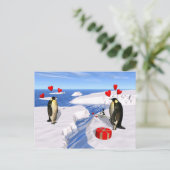Penguin Lovers Briefkaart (Staand voorkant)