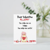 Penguin Making Valentijnse Feestdagenkaart (Staand voorkant)