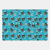 Penguin Marine Life Wrapping Paper Set (Voorkant)
