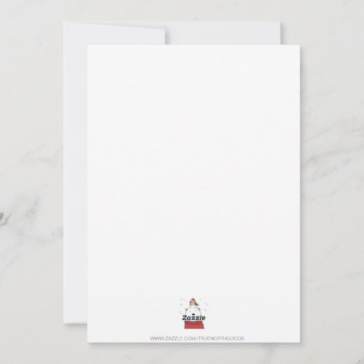 Penguin Merry en Bright Kerstdochter Son Feestdagenkaart (Achterkant)