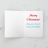 Penguin "Merry Kerstmis"-kaart Feestdagen Kaart (Binnen)