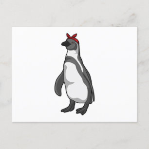 Penguin met Bandana Briefkaart