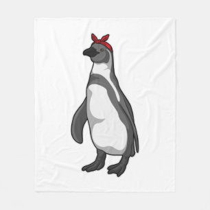 Penguin met Bandana Fleece Deken