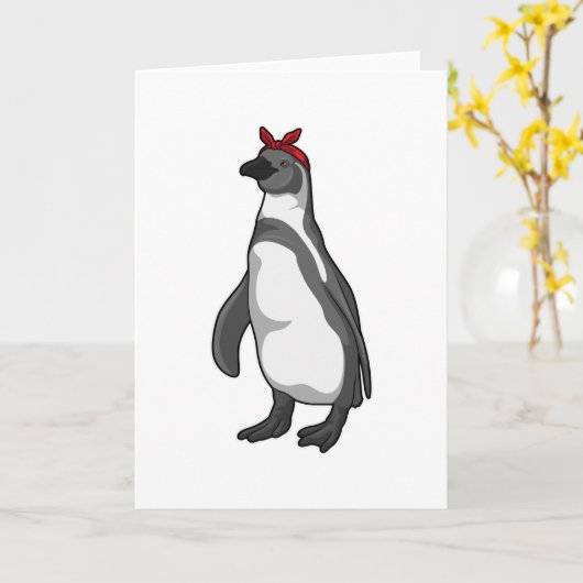 Penguin met Bandana Kaart (Gele Bloem)