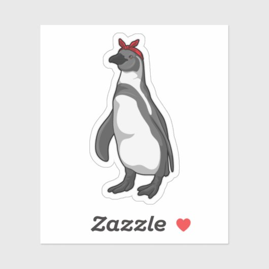 Penguin met Bandana Sticker (Vel)