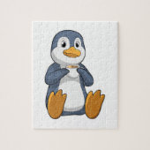 Penguin met Coffee Cup Legpuzzel (Verticaal)