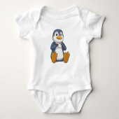 Penguin met Coffee Cup Romper (Voorkant)