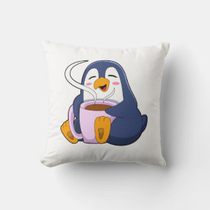 Penguin met Cup Kussen