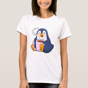 Penguin met Cup T-shirt