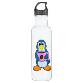Penguin met Cup Waterfles (Voorkant)