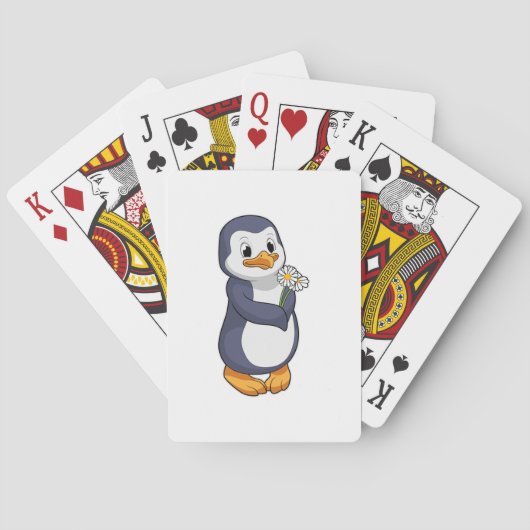 Penguin met Daisy Pokerkaarten (Achterkant)