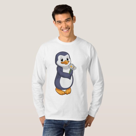Penguin met Daisy T-shirt (Voorkant volledig)