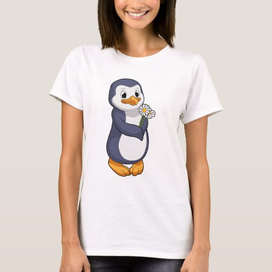 Penguin met Daisy T-shirt (Voorkant)
