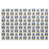 Penguin met Dreidel op Hanukkah Stof (Fat Quarter)