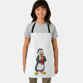 Penguin met Drink bekertje met stro Schort (Insitu)