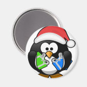 Penguin met Gifts Magneet (Voorkant / Achterkant)