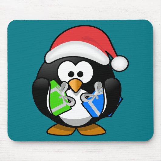 Penguin met Gifts Muismat (Voorkant)