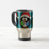 Penguin met Gifts Reisbeker (Voorkant links)