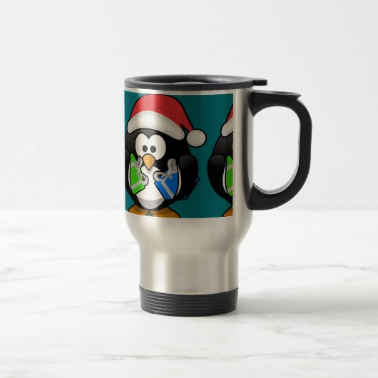 Penguin met Gifts Reisbeker (Rechts)