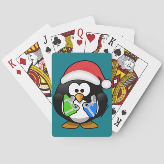 Penguin met Gifts Speelkaarten (Achterkant)