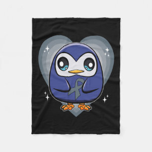 Penguin met lint wereld dyslexie bewustzijn fleece deken