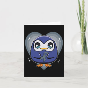 Penguin met lint wereld dyslexie bewustzijn kaart