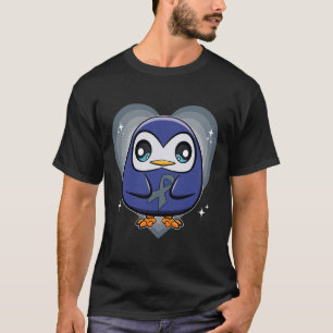 Penguin met lint wereld dyslexie bewustzijn t-shirt