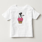 Penguin met Muffin Kinder Shirts (Voorkant)
