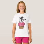Penguin met Muffin T-shirt (Voorkant volledig)
