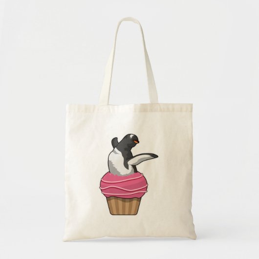 Penguin met Muffin Tote Bag (Voorkant)