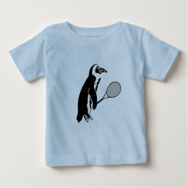 Penguin met Tennis Racquet