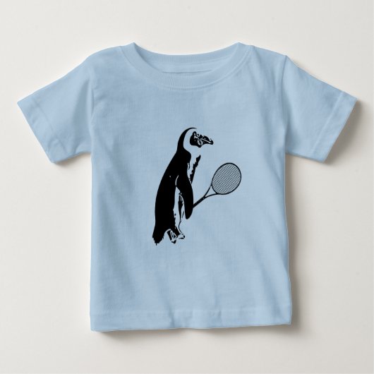 Penguin met Tennis Racquet (Voorkant)