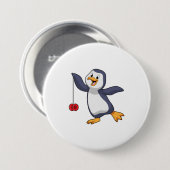 Penguin met Yo-Yo Ronde Button 7,6 Cm (Voorkant /achterkant)