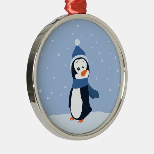 Penguin Metalen Ornament (Rechts)