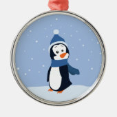 Penguin Metalen Ornament (Voorkant)