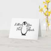 Penguin mist je zo veel kaart (Gele Bloem)