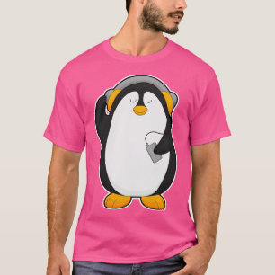 Penguin Mobiele telefoon met Headset T-shirt