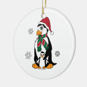 Penguin Moeder en Chick Keramisch Ornament (Links)