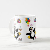 Penguin Mok Happy Birthday Mok (Voorkant links)