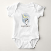 Penguin Moon Waterverf Baby Bodysuit (Voorkant)