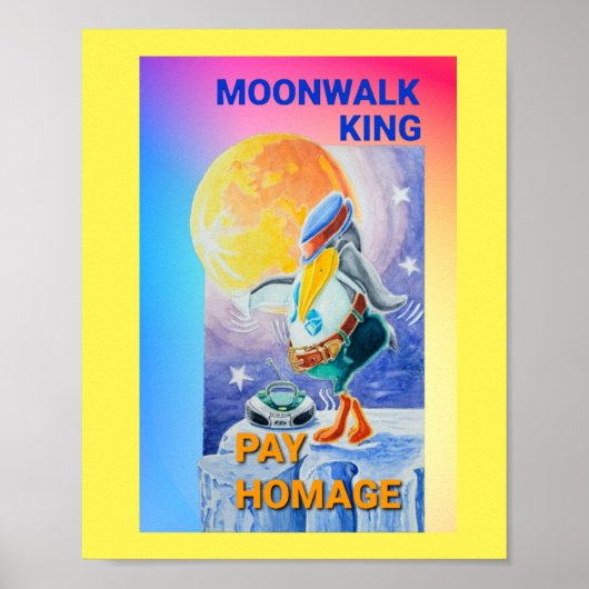 Penguin Moonwalk Homage Poster (Voorkant)