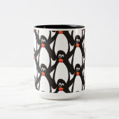 Penguin Morning Party Tweekleurige Koffiemok (Center)