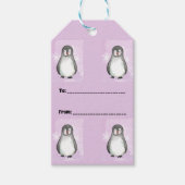 Penguin motief cadeaulabel (Voorkant)