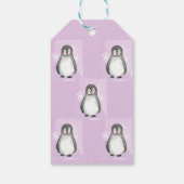Penguin motief cadeaulabel (Achterkant)