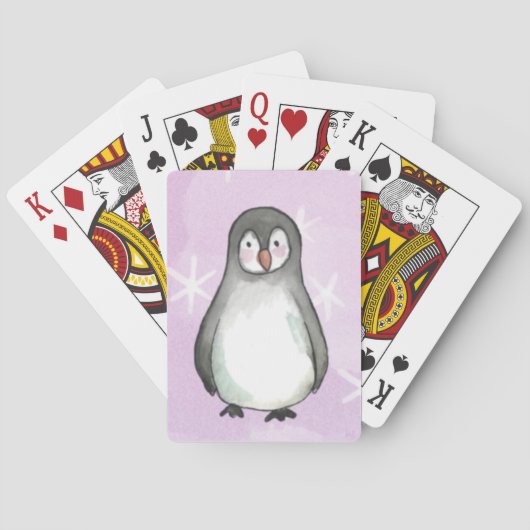 Penguin motief pokerkaarten (Achterkant)