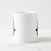 Penguin Mug Cute Winter  | Penguin with Hat and Sc Grote Koffiekop (Voorkant)