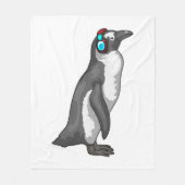 Penguin Music-hoofdtelefoon Fleece Deken (Voorkant)