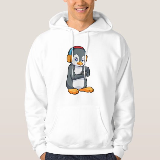 Penguin Music-hoofdtelefoon Hoodie (Voorkant)