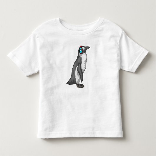 Penguin Music-hoofdtelefoon Kinder Shirts (Voorkant)