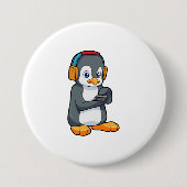 Penguin Music-hoofdtelefoon Ronde Button 7,6 Cm (Voorkant)